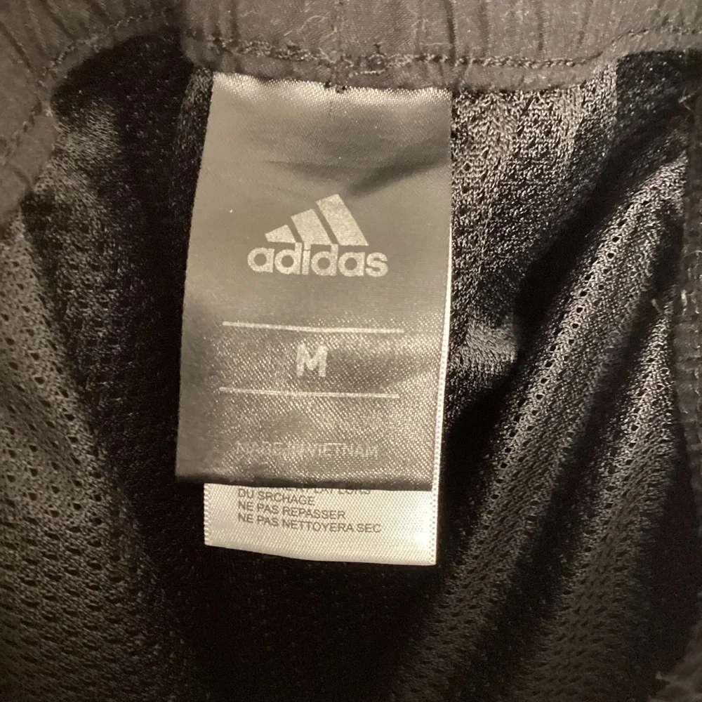 Adidas Black Swim Trunks with Drawstring Waistband